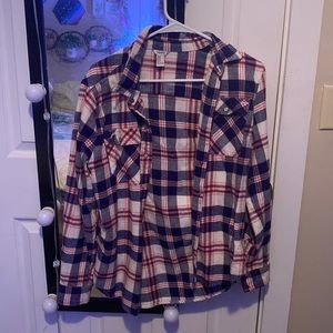 Plaid flannel! In perfect condition, I just don’t wear those anymore:)